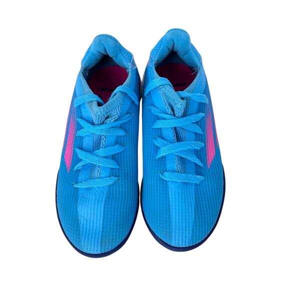 Adidas X Speedflow.3 Turf Football Shoes Youth Size 11 Blue Logo Low Top Lace Up - Picture 5 of 10